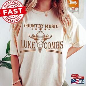 Xxx Combs Country Music T-Shirt Lukcomb Tour Shirt Cowboy Unisex
